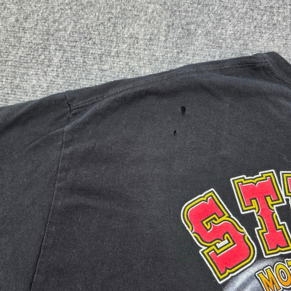 Sturgis Motorcycle Rally 81st South Dakota Biker T Shirt XL Black‎ Ghost Rider - Picture 6 of 6